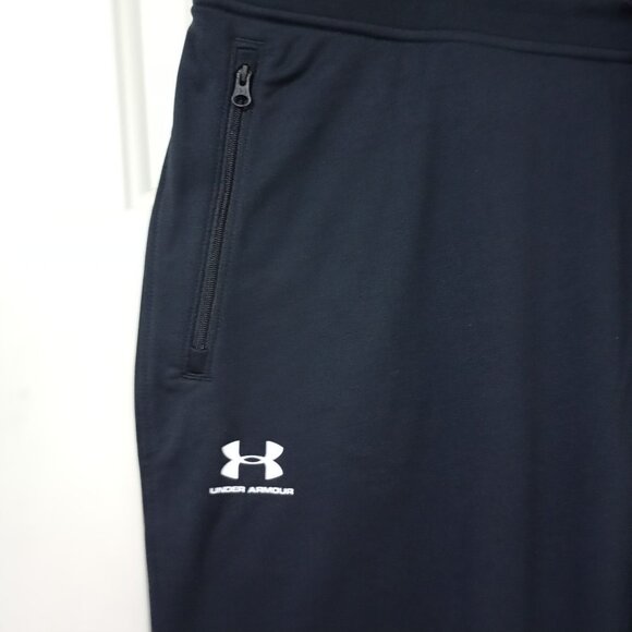 Under Armour Jogger Pants Mens Black Zippered Pockets 2XL - Picture 3 of 8